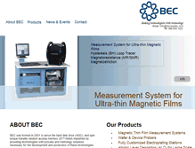 Tablet Screenshot of bec-sales.com